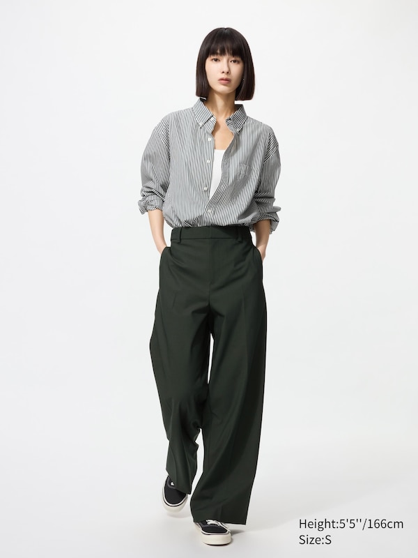 Широкие классические брюки Uniqlo, 58 dark green
Широкие классические брюки Uniqlo, 58 dark green