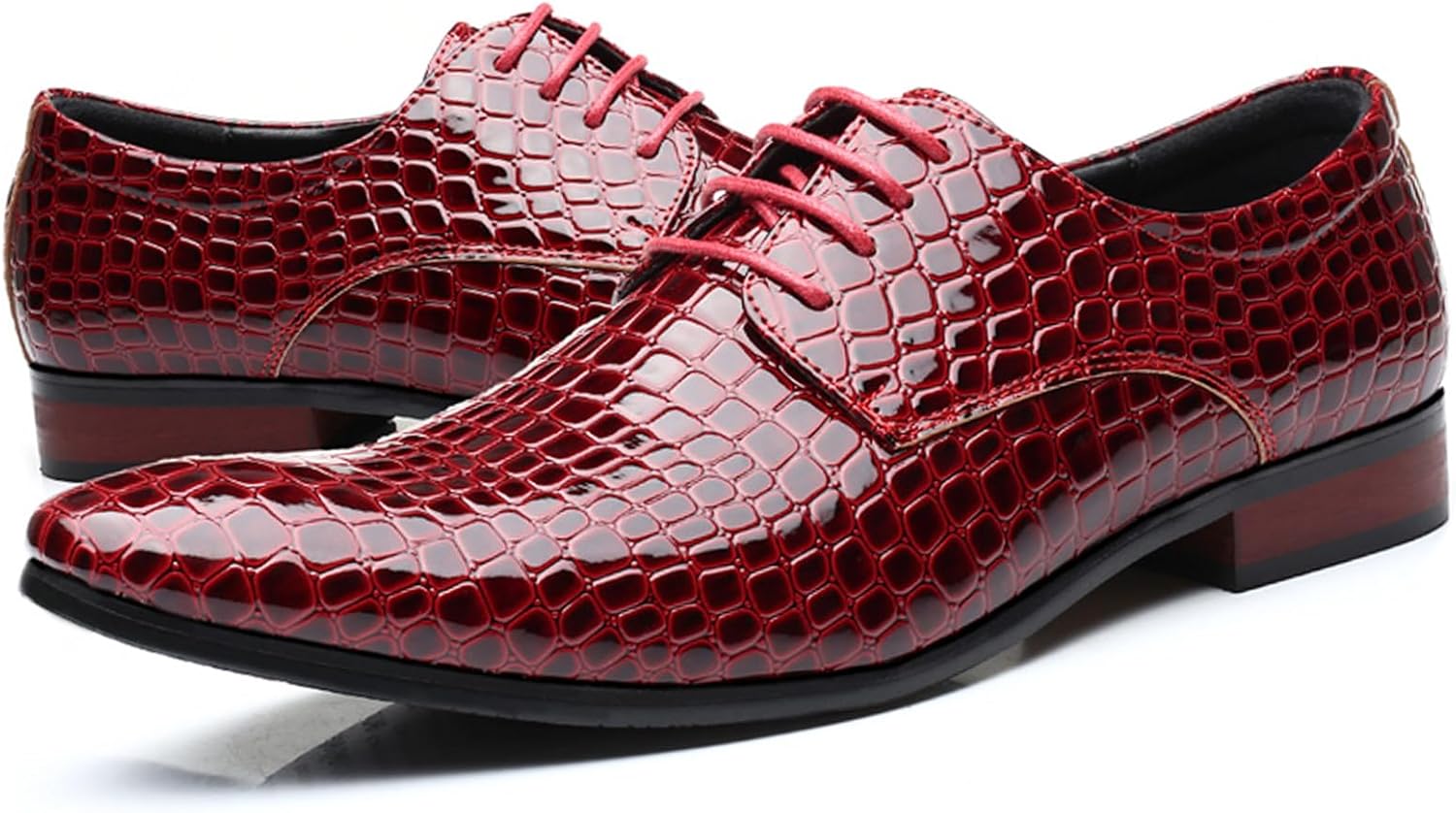 Мужские оксфорды из узорной кожи, модные остроносые лаковые туфли на шнуровке, противоскользящие дерби для деловых встреч, свадеб и официальных мероприятий Generic, красный
Мужские оксфорды из узорной кожи, модные остроносые лаковые туфли на шнуровке, противоскользящие дерби для деловых встреч, свадеб и официальных мероприятий Generic, красный