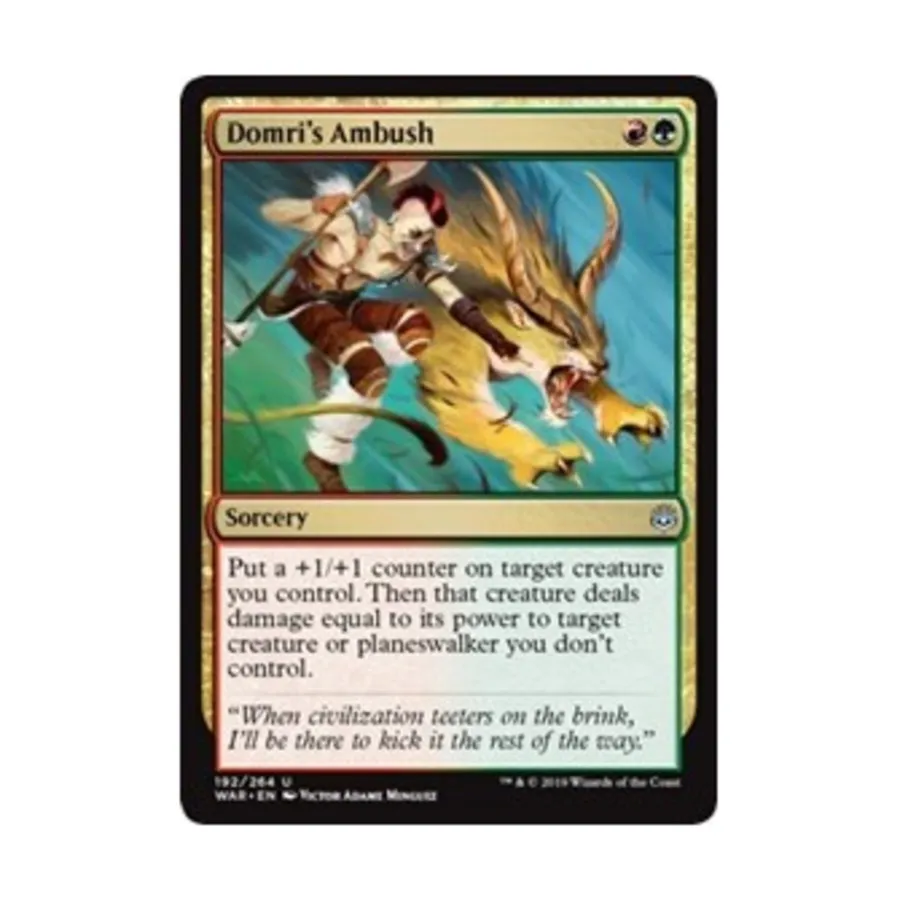 CCG Засада Домри (U), MTG - War of the Spark
CCG Засада Домри (U), MTG - War of the Spark