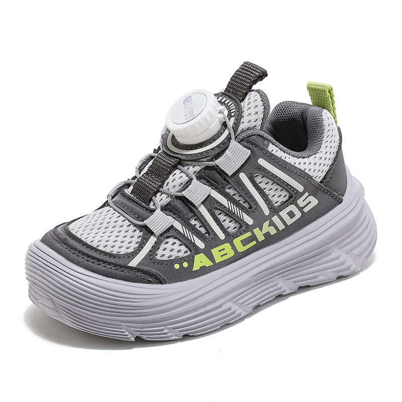 ABC KIDS Детские кроссовки с мягкой подошвой, износостойкие, нескользящие, серые, неоново-зеленые 
ABC KIDS Детские кроссовки с мягкой подошвой, износостойкие, нескользящие, серые, неоново-зеленые