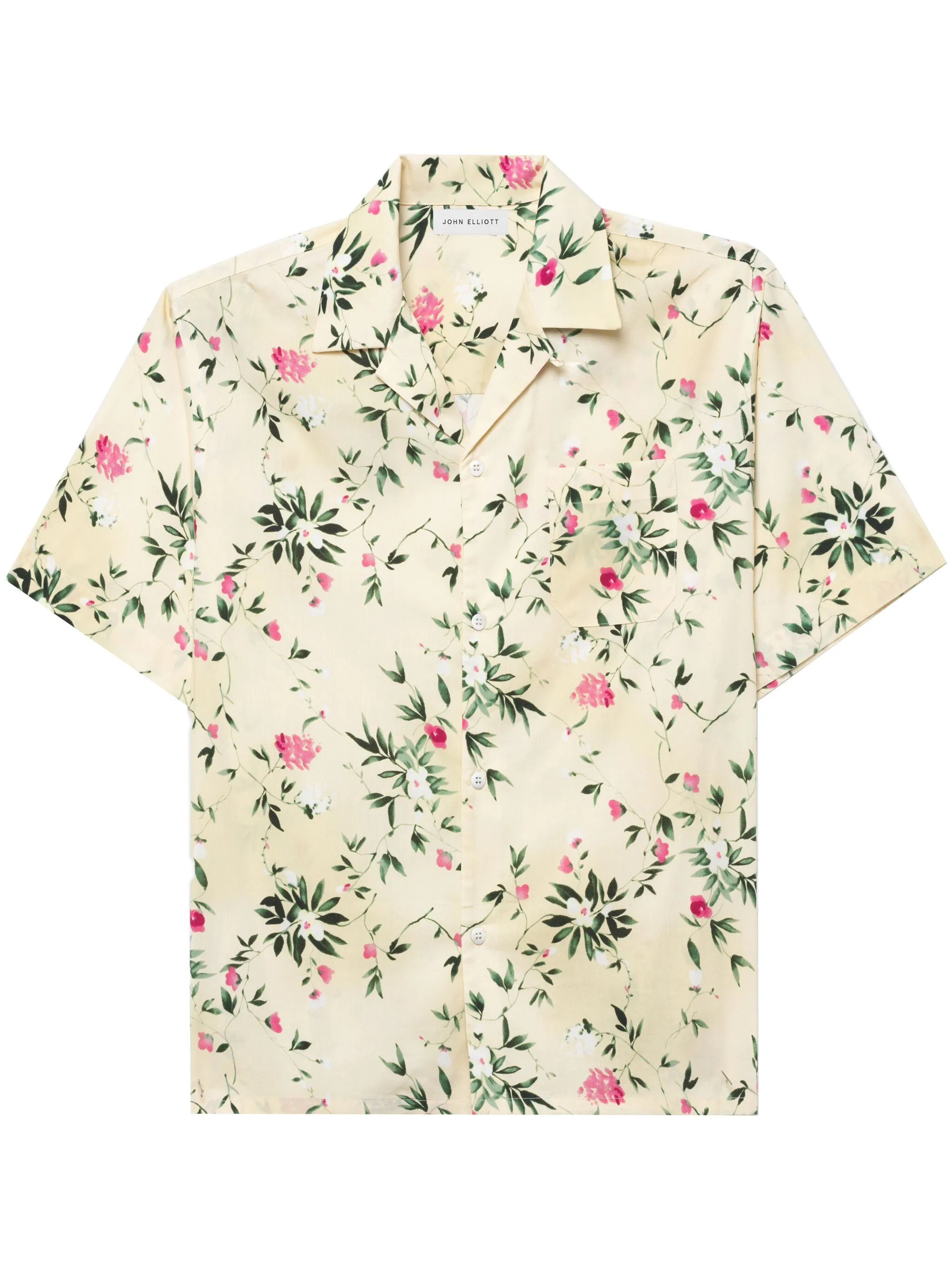 Рубашка с короткими рукавами и цветочным принтом John Elliott, нейтральный
Рубашка с короткими рукавами и цветочным принтом John Elliott, нейтральный