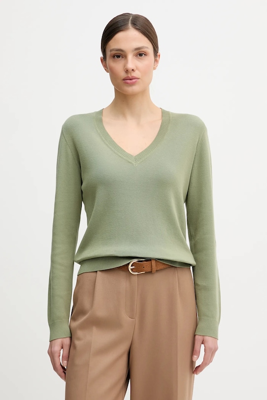 Хлопковый свитер United Colors of Benetton, зеленый
Хлопковый свитер United Colors of Benetton, зеленый