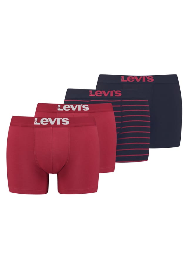 Трусы-Боксеры — однотонные базовые с винтажными полосками 4 шт. в упаковке Levi'S, мультиколор
Трусы-Боксеры — однотонные базовые с винтажными полосками 4 шт. в упаковке Levi'S, мультиколор