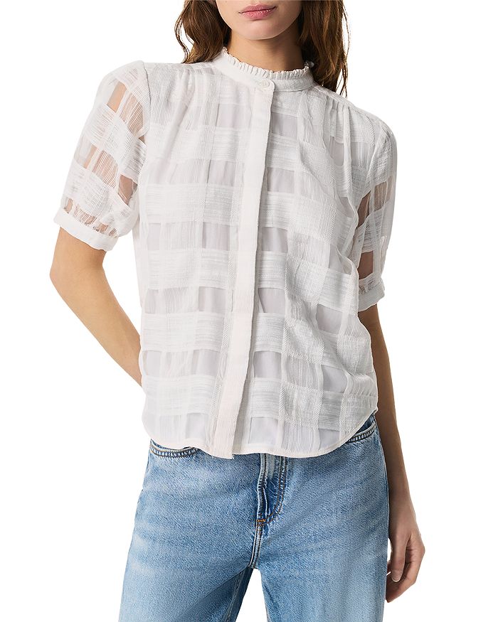 Джордан Топ с коротким рукавом в клетку rag & bone, белый
Джордан Топ с коротким рукавом в клетку rag & bone, белый