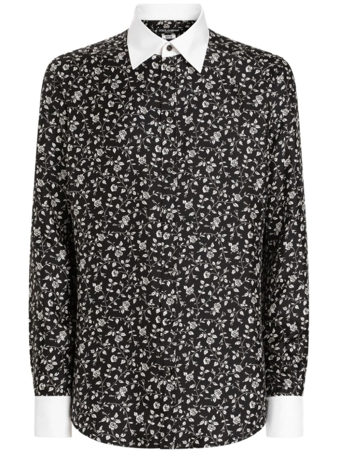 Рубашка с цветочным принтом Dolce & Gabbana, черный
Рубашка с цветочным принтом Dolce & Gabbana, черный