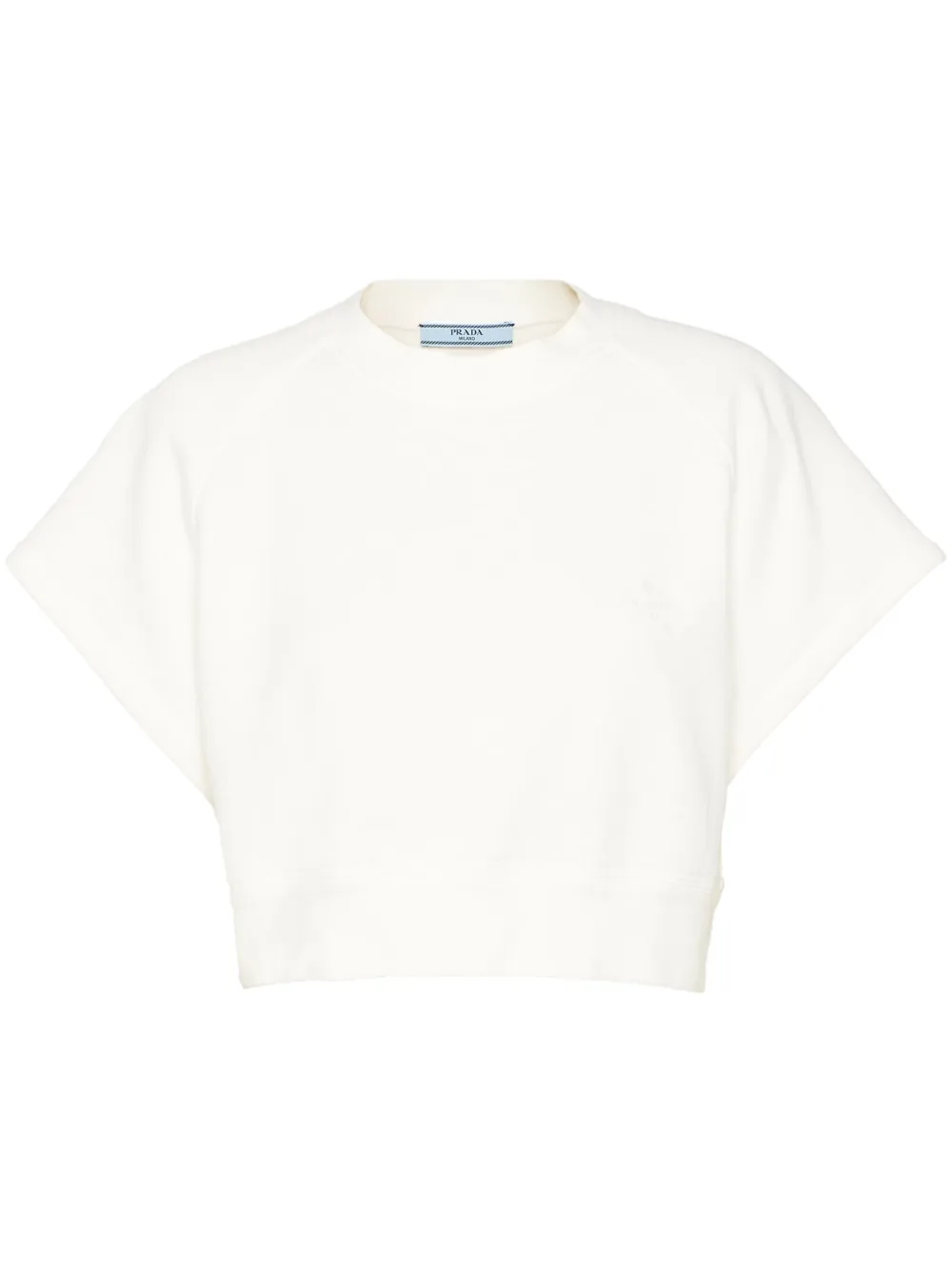 Укороченная толстовка Prada, белый
Укороченная толстовка Prada, белый