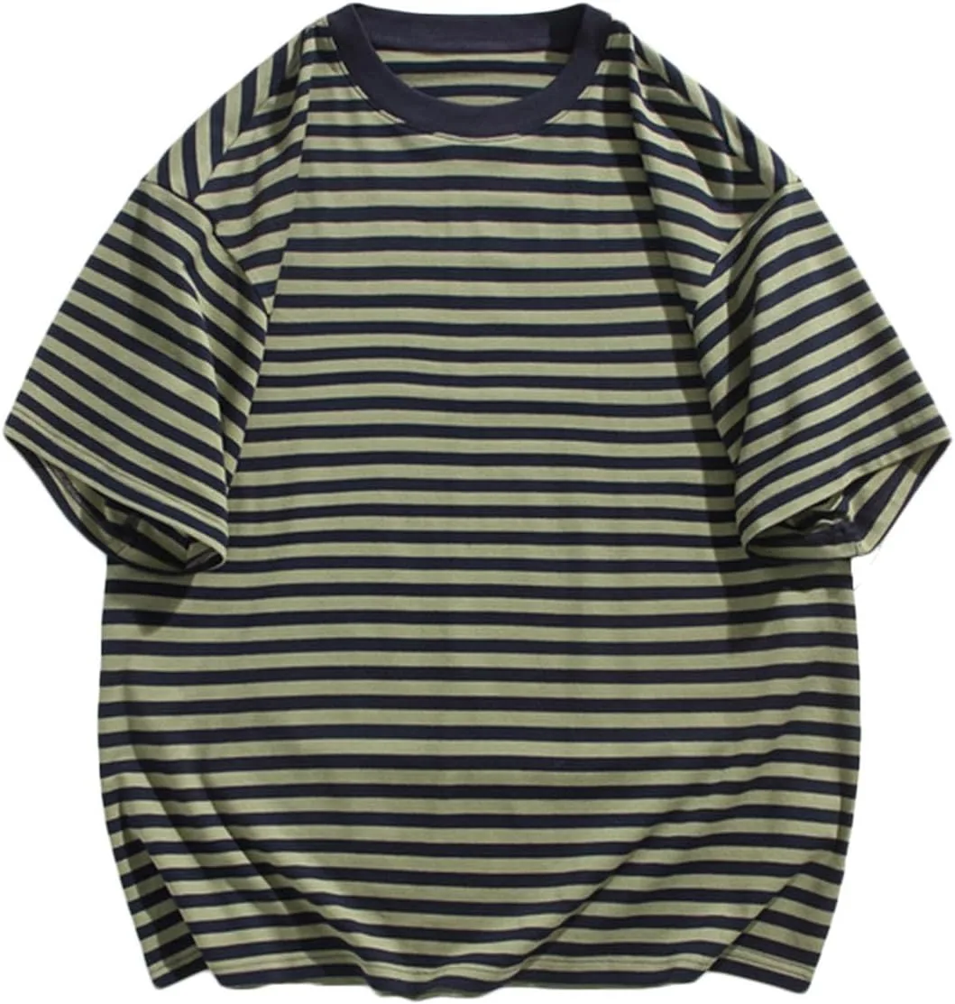 Мужская футболка Oversized с классическим принтом в полоску QUNPIU
Мужская футболка Oversized с классическим принтом в полоску QUNPIU