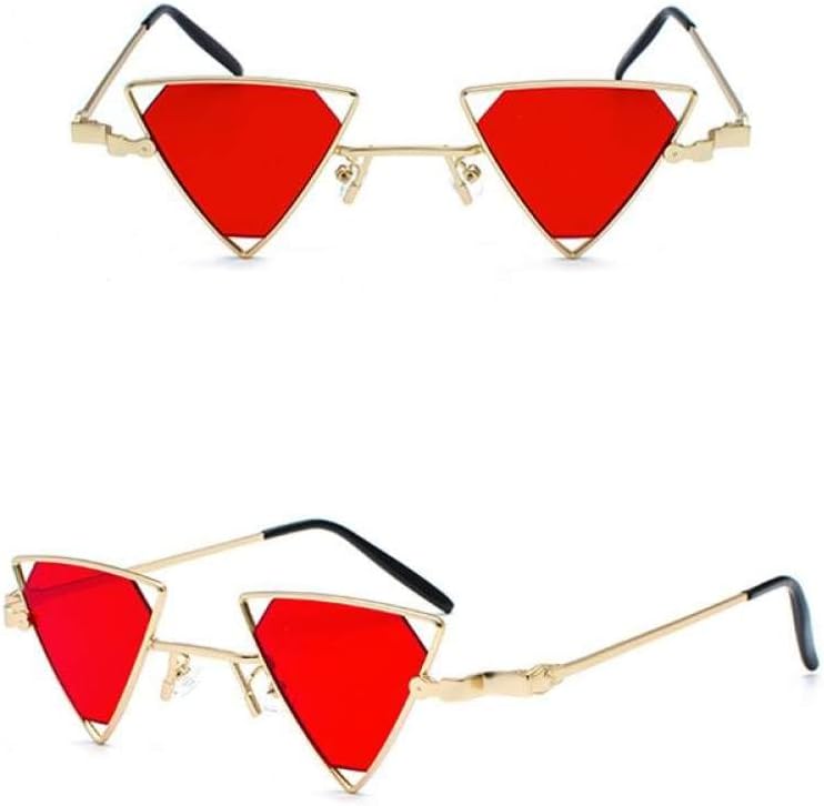 Треугольные солнцезащитные очки для женщин в винтажном панк-стиле с металлической оправой, розовые, желтые, черные, красные. Солнцезащитные очки для мужчин MUTYNE, Gold With Clear Red
Треугольные солнцезащитные очки для женщин в винтажном панк-стиле с металлической оправой, розовые, желтые, черные, красные. Солнцезащитные очки для мужчин MUTYNE, Gold With Clear Red