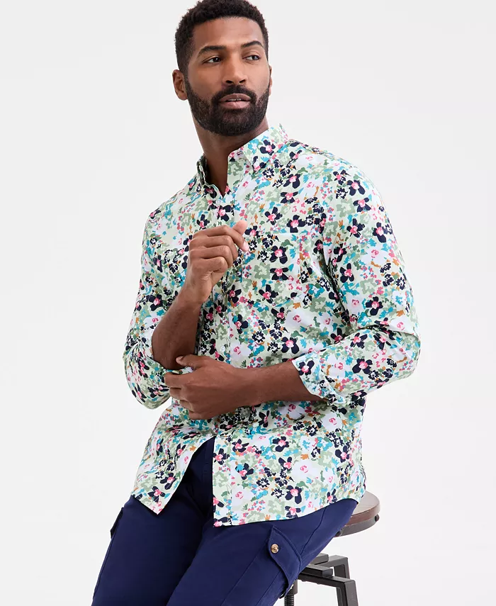 Мужская рубашка Derek Floral на пуговицах из поплина Club Room, зеленый
Мужская рубашка Derek Floral на пуговицах из поплина Club Room, зеленый