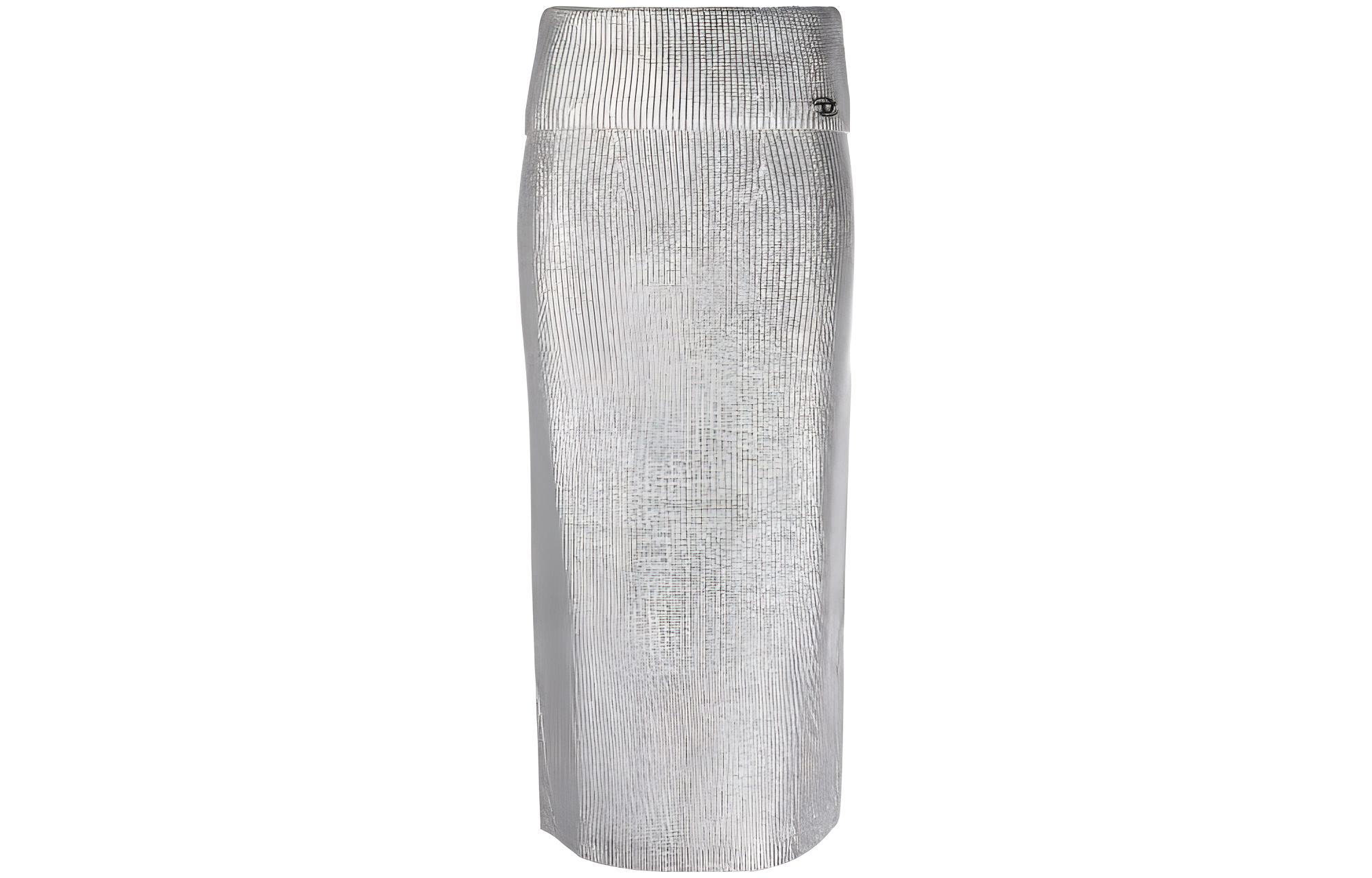 SS23 Повседневная короткая юбка женская DIESEL, серебристая
SS23 Повседневная короткая юбка женская DIESEL, серебристая