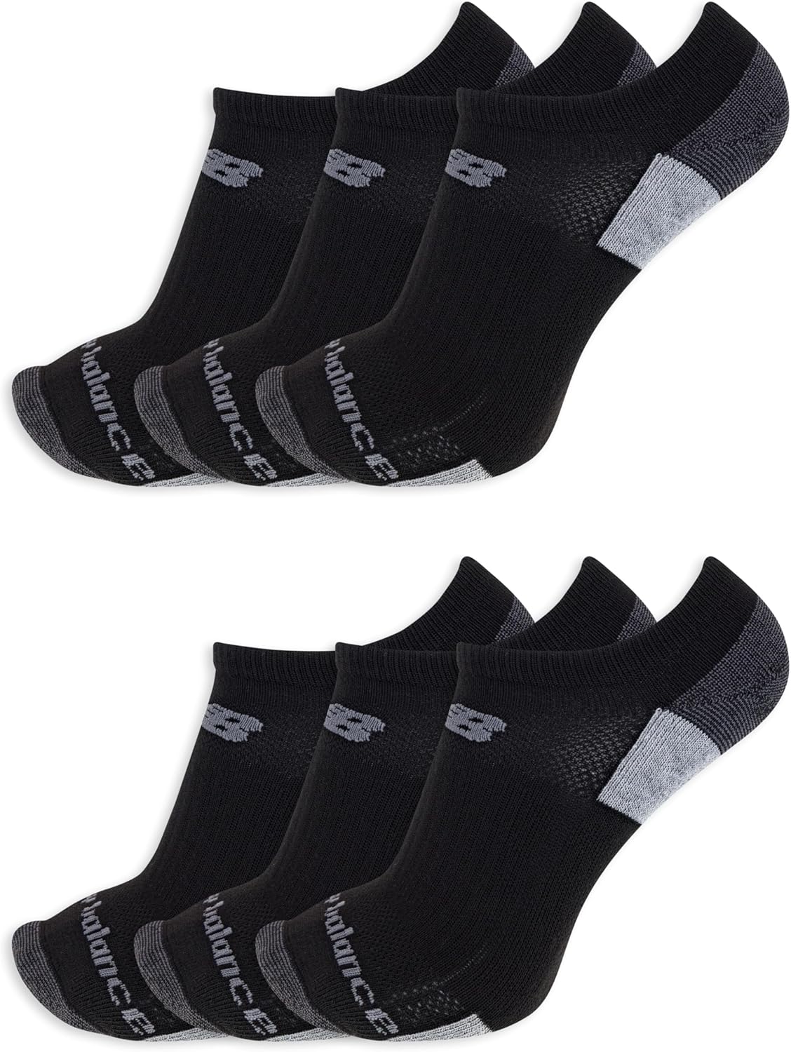 New Balance Unisex Performance Recycled No Show, упаковка 6 шт., Black
New Balance Unisex Performance Recycled No Show, упаковка 6 шт., Black