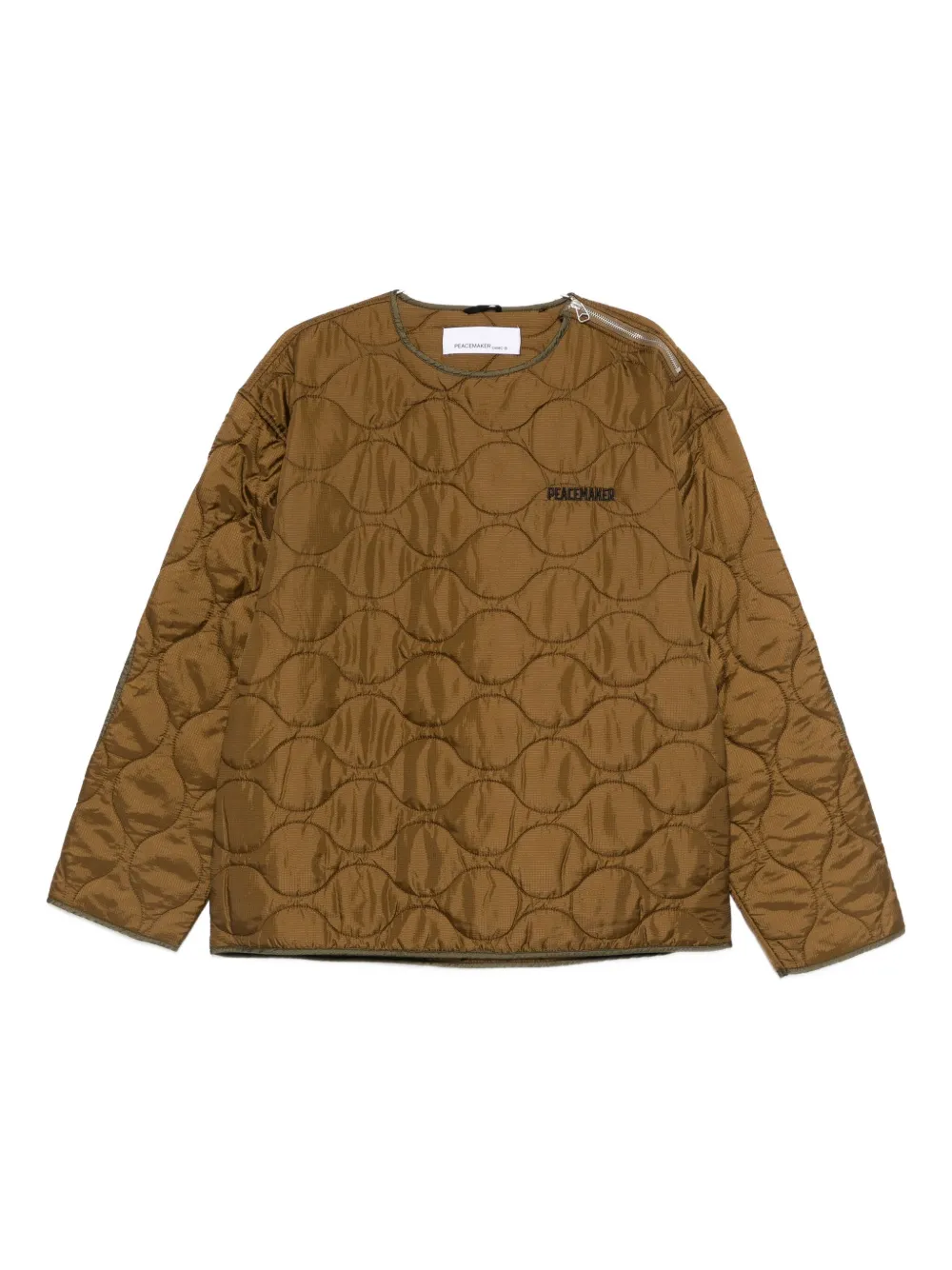 Куртка с молнией на плече Oamc Peacemaker, коричневый
Куртка с молнией на плече Oamc Peacemaker, коричневый