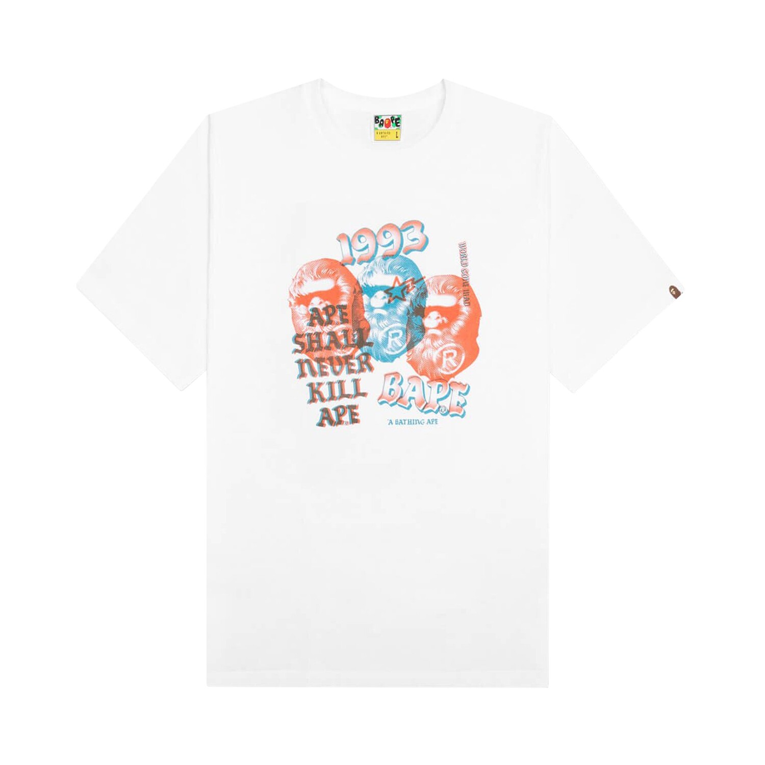 Футболка BAPE Pigment Three Ape Head, Белая, Белый, Футболка BAPE Pigment Three Ape Head, Белая
Футболка BAPE Pigment Three Ape Head, Белая, Белый, Футболка BAPE Pigment Three Ape Head, Белая