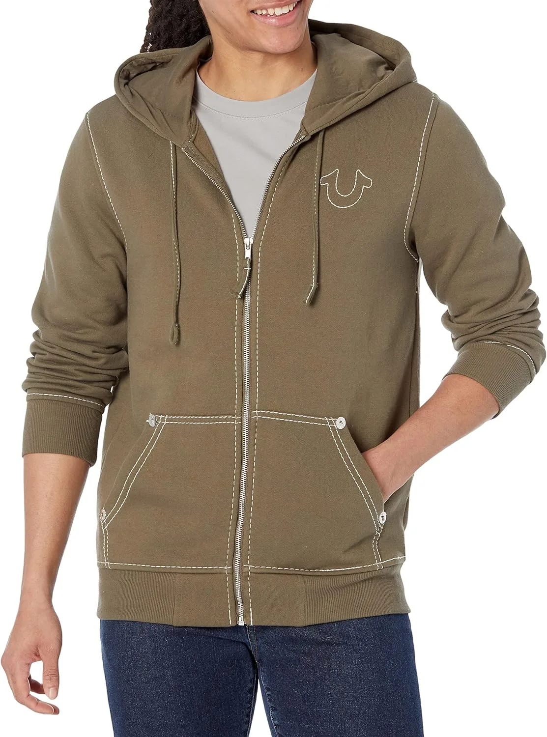 True Religion мужская худи Big T с молнией и принтом
True Religion мужская худи Big T с молнией и принтом