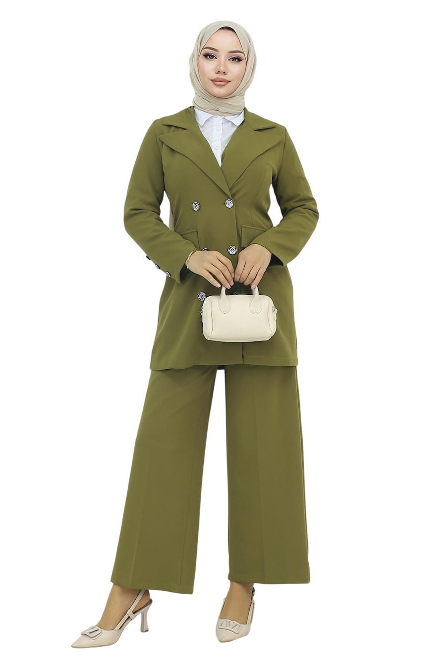 Брючный костюм MODAMIHRAM, оливковый
Брючный костюм MODAMIHRAM, оливковый