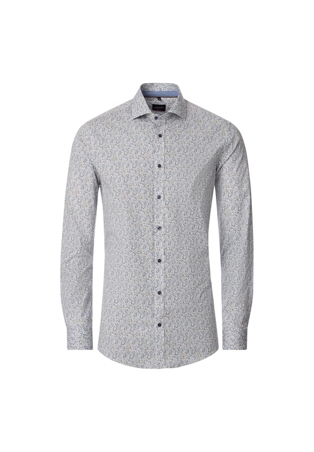 Рубашка с принтом в деловом стиле облегающая фигуру Venti, серый
Рубашка с принтом в деловом стиле облегающая фигуру Venti, серый