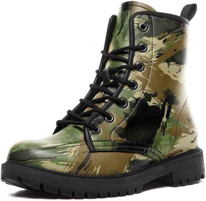 Ботинки AWSOLE для боевых действий для мужчин и женщин, модные камуфляжные, с шнуровкой, для походов на свежем воздухе, унисекс, массивная платформа, ботильоны, черный/зеленый
Ботинки AWSOLE для боевых действий для мужчин и женщин, модные камуфляжные, с шнуровкой, для походов на свежем воздухе, унисекс, массивная платформа, ботильоны, черный/зеленый