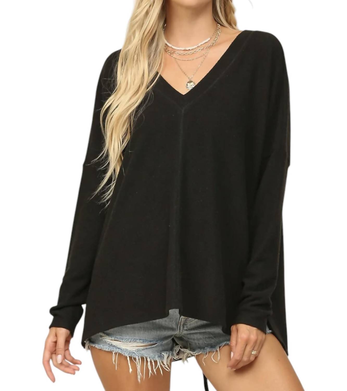 Топ Cloud Jersey с V-образным вырезом и сборками на спине, черный цвет Soul Thread
Топ Cloud Jersey с V-образным вырезом и сборками на спине, черный цвет Soul Thread