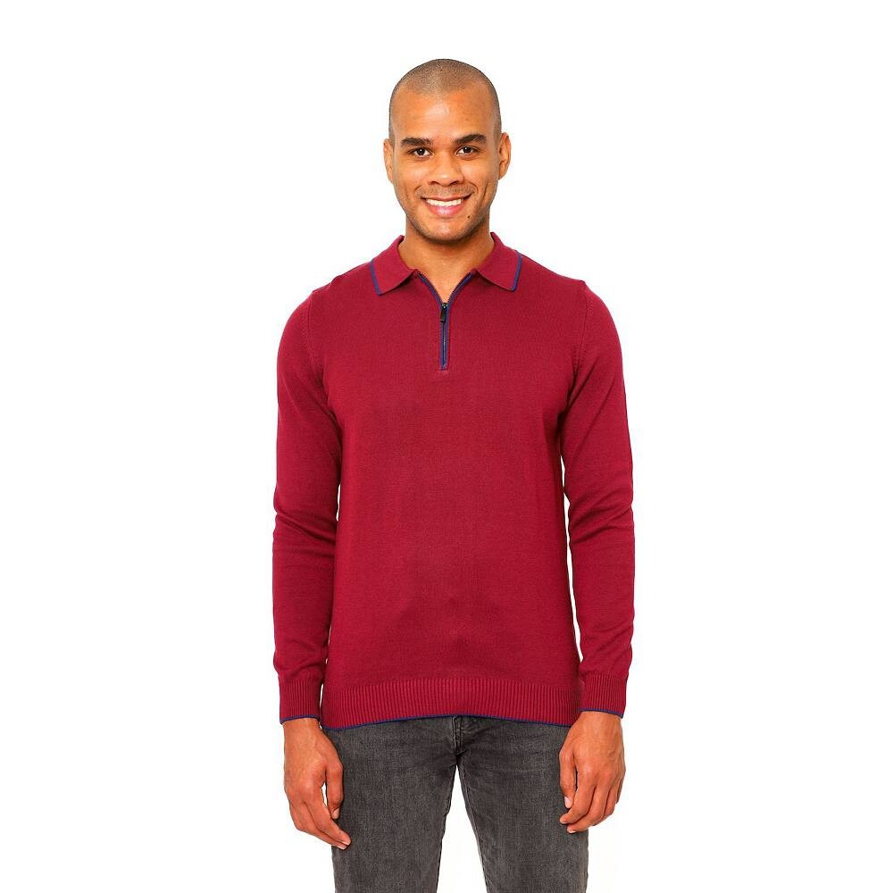 Мужская рубашка поло из однотонного хлопка с длинным рукавом и молнией на четверть Villena VELLAPAIS, цвет Burgundy
Мужская рубашка поло из однотонного хлопка с длинным рукавом и молнией на четверть Villena VELLAPAIS, цвет Burgundy