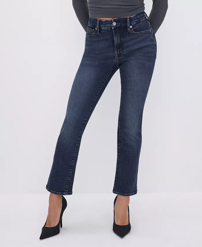 Джинсы Petite Good Straight со средней посадкой Good American, синий
Джинсы Petite Good Straight со средней посадкой Good American, синий