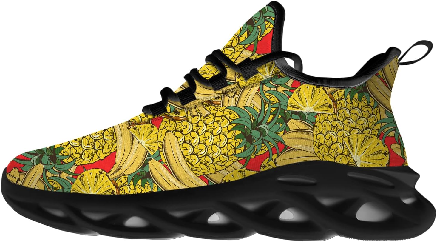 Кроссовки Ciadoon с ананасом для женщин и мужчин, для бега по дороге, спортивной ходьбы, тенниса, легкие летние тропические кроссовки, подарок для него и для нее, красный/желтый
Кроссовки Ciadoon с ананасом для женщин и мужчин, для бега по дороге, спортивной ходьбы, тенниса, легкие летние тропические кроссовки, подарок для него и для нее, красный/желтый