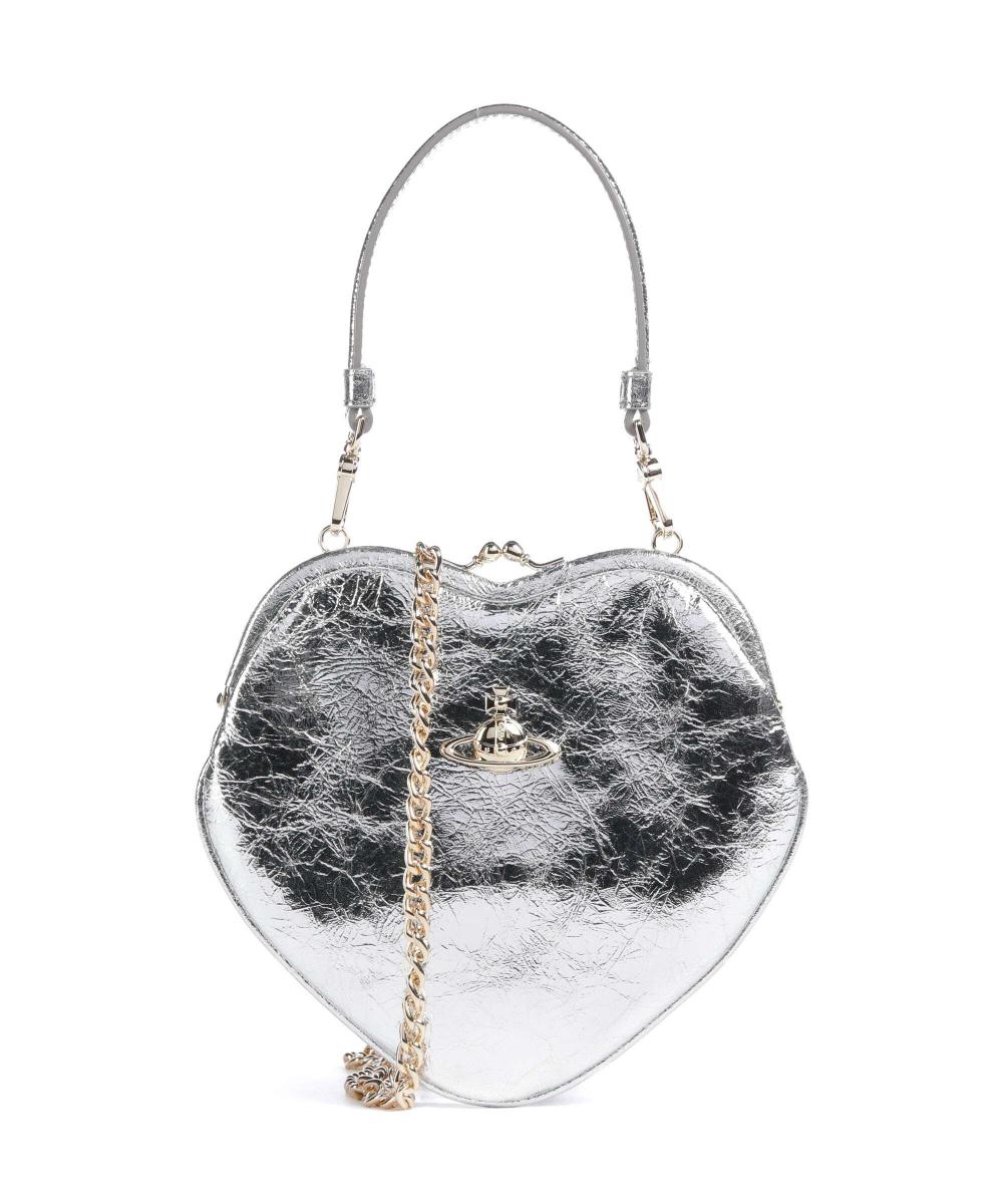 Сумка через плечо Belle из мятой металлической кожи Vivienne Westwood, серебряный
Сумка через плечо Belle из мятой металлической кожи Vivienne Westwood, серебряный