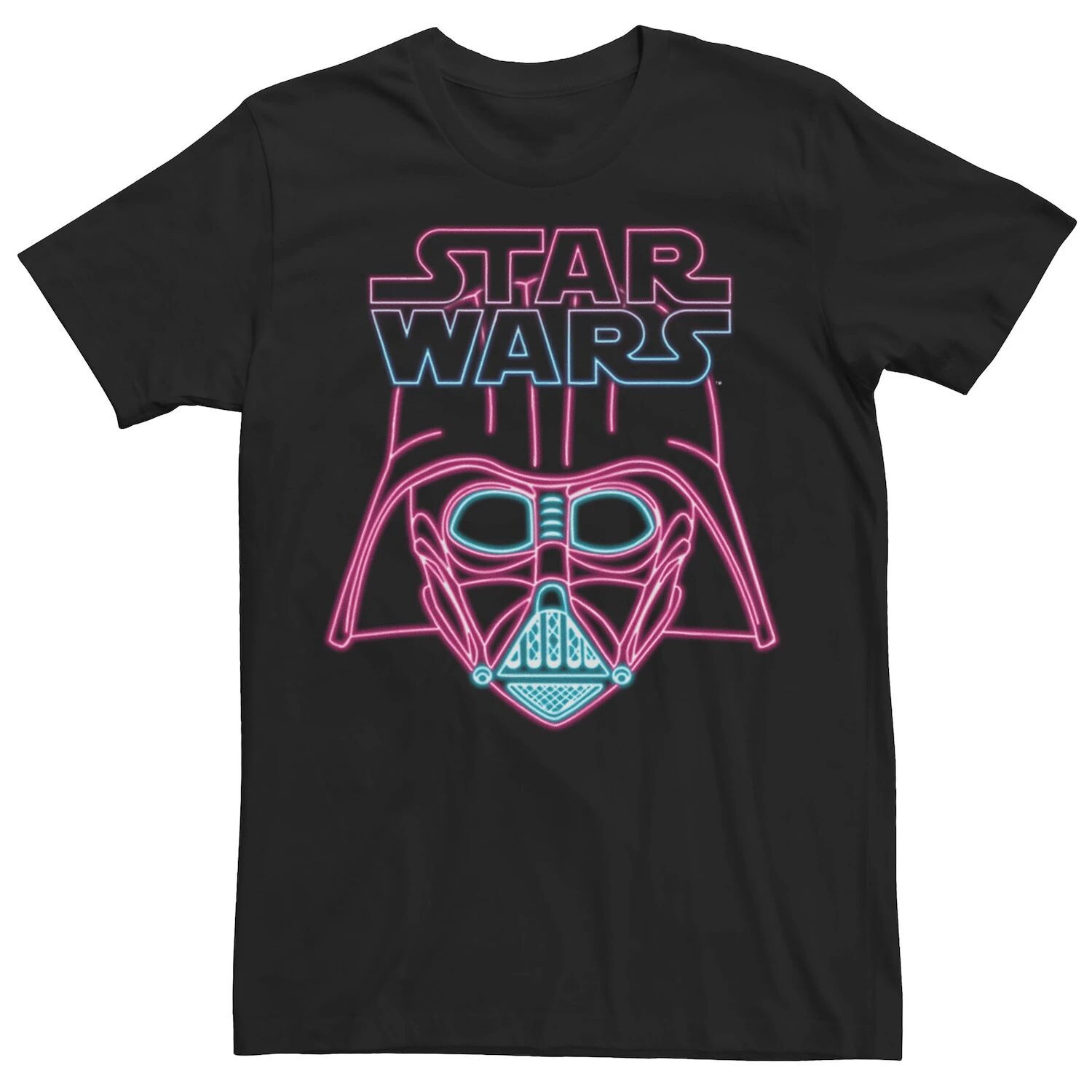Мужская футболка с логотипом в виде шлема Дарта Вейдера с неоновым светом Star Wars
Мужская футболка с логотипом в виде шлема Дарта Вейдера с неоновым светом Star Wars
