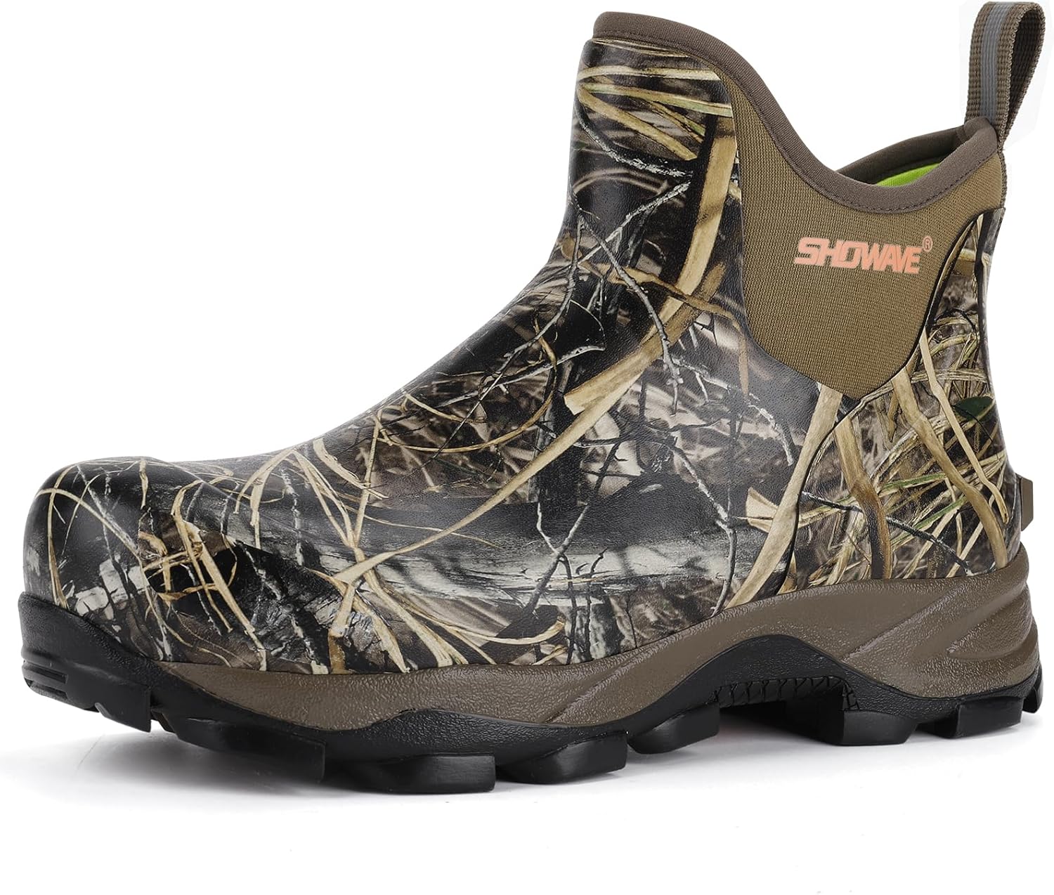 Мужские резиновые сапоги Showave, водонепроницаемая обувь для дождя, прочные короткие охотничьи сапоги для грязи, садоводства, двора и работы по хозяйству, Camo
Мужские резиновые сапоги Showave, водонепроницаемая обувь для дождя, прочные короткие охотничьи сапоги для грязи, садоводства, двора и работы по хозяйству, Camo