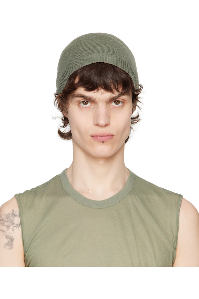 Кашемировая шапка Hollywood Rick Owens, цвет celadon 
Кашемировая шапка Hollywood Rick Owens, цвет celadon