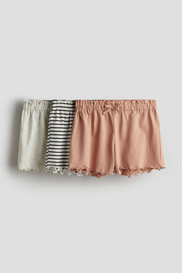 3 пары шорт из джерси H&M, белый
3 пары шорт из джерси H&M, белый