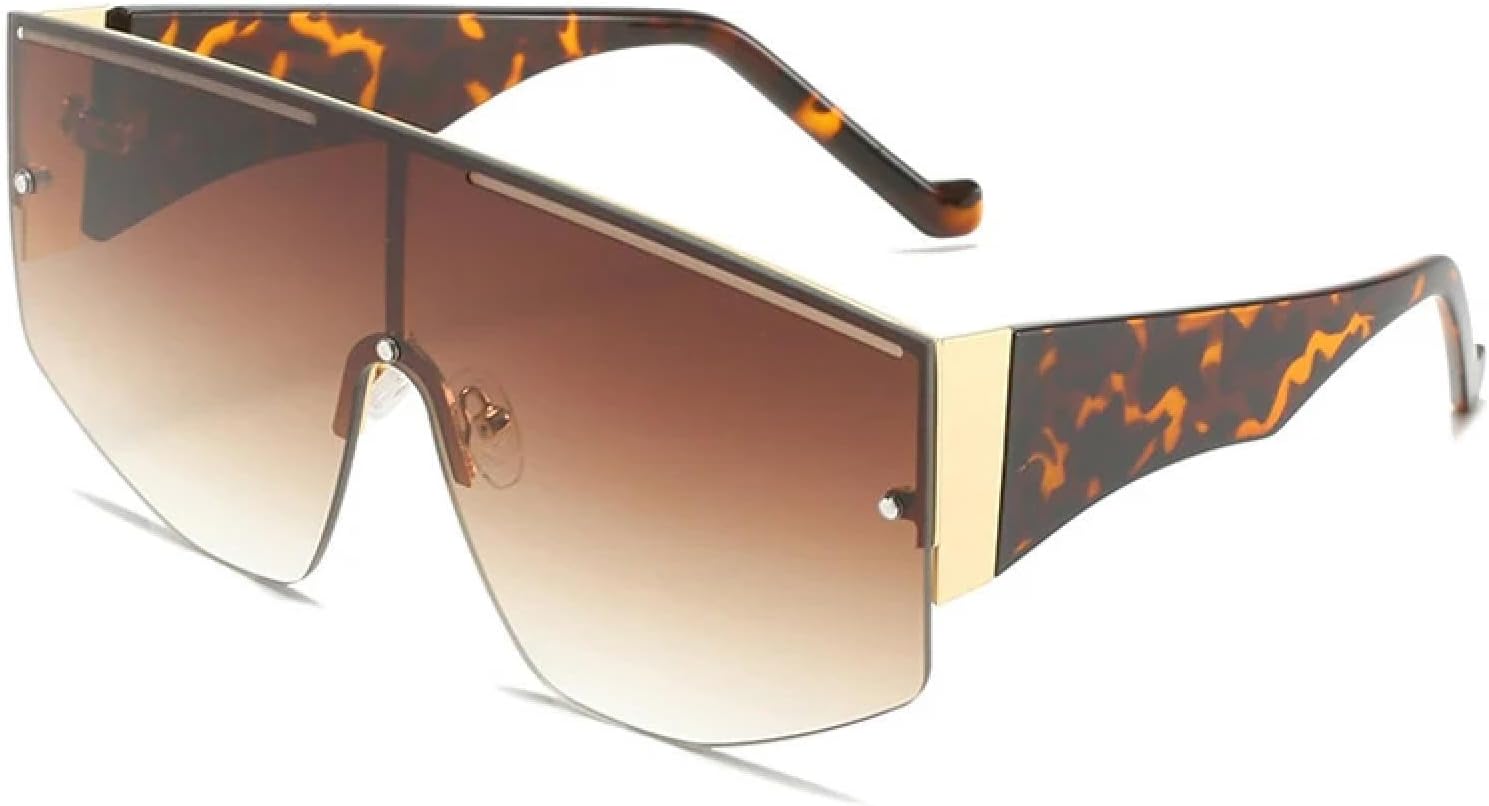 Винтажные большие цельные солнцезащитные очки для женщин и мужчин, модные безободковые солнцезащитные очки для активного отдыха и путешествий, защита от УФ-излучения UV400 TKKTLLT, Leopard Gradient Tea
Винтажные большие цельные солнцезащитные очки для женщин и мужчин, модные безободковые солнцезащитные очки для активного отдыха и путешествий, защита от УФ-излучения UV400 TKKTLLT, Leopard Gradient Tea