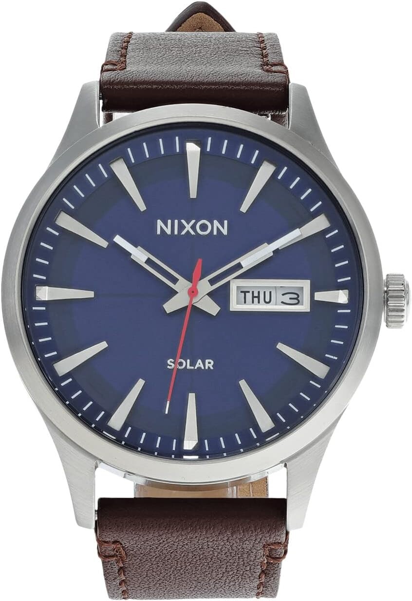 Часы Sentry Solar Leather Nixon, цвет Navy Sunray/Silver
Часы Sentry Solar Leather Nixon, цвет Navy Sunray/Silver