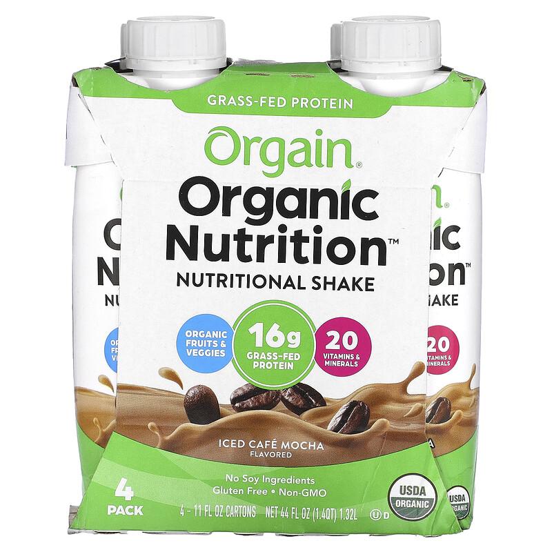 Orgain, Organic Nutrition, питательный коктейль, ледяной кофейный мокко, 4 пакетика, по 330 мл (11 жидк. унц.)
Orgain, Organic Nutrition, питательный коктейль, ледяной кофейный мокко, 4 пакетика, по 330 мл (11 жидк. унц.)