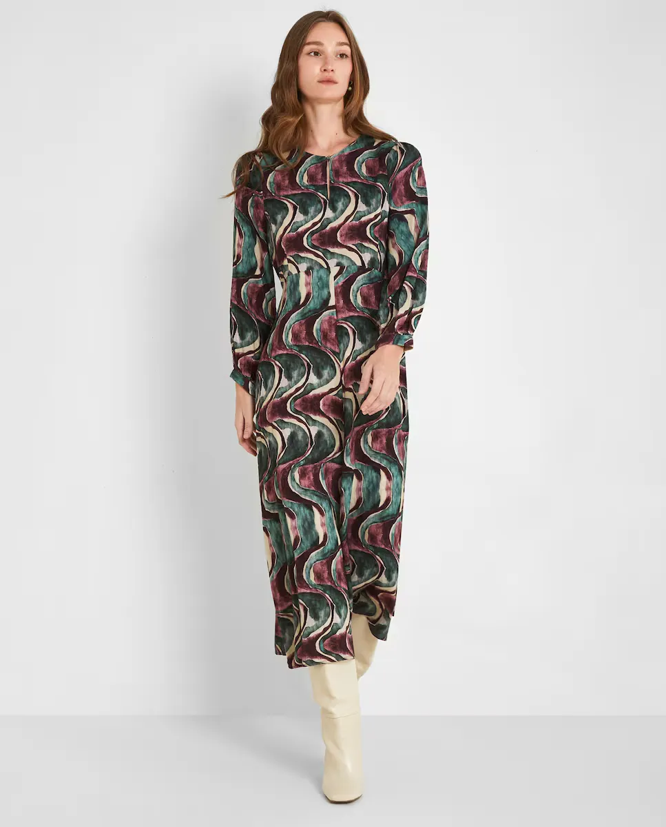 Миди-платье с принтом и рукавом реглан Trucco, черный
Миди-платье с принтом и рукавом реглан Trucco, черный