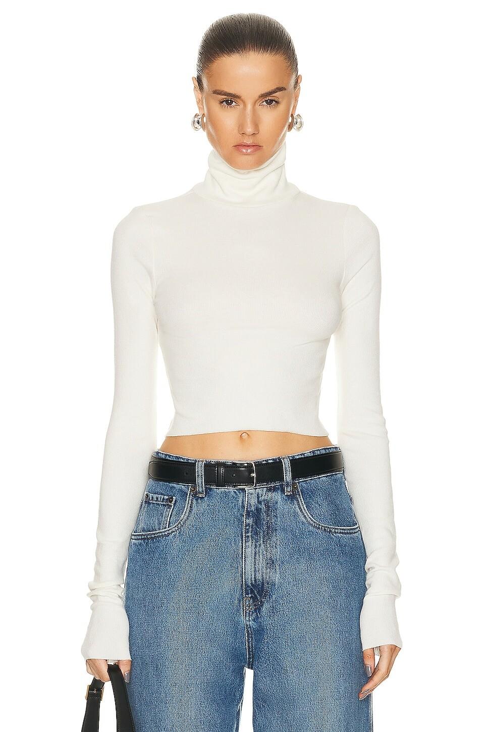 Топ Eterne Cropped Fitted Turtleneck, кремовый
Топ Eterne Cropped Fitted Turtleneck, кремовый