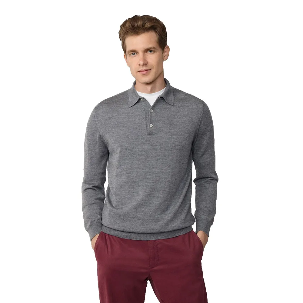 Поло с длинным рукавом Façonnable Merino, серый
Поло с длинным рукавом Façonnable Merino, серый