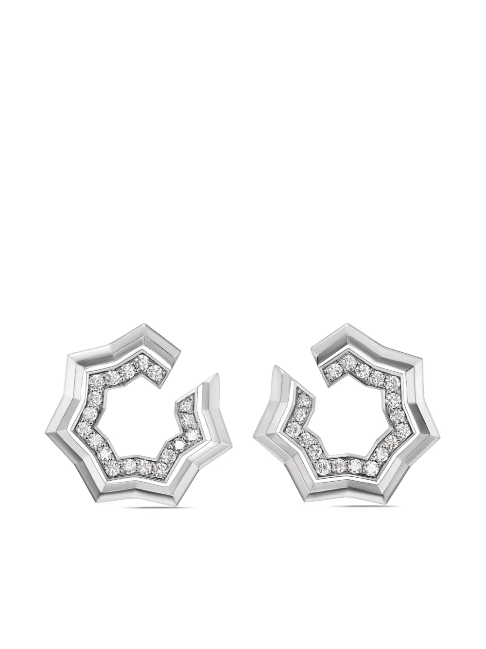 Серебряные серьги-кольца Zig Zag Stax Two Row с бриллиантами (27 мм) David Yurman, серебяный
Серебряные серьги-кольца Zig Zag Stax Two Row с бриллиантами (27 мм) David Yurman, серебяный