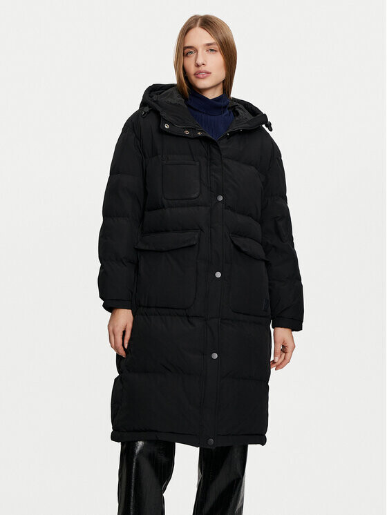 Пуховик стандартного кроя United Colors Of Benetton, черный
Пуховик стандартного кроя United Colors Of Benetton, черный