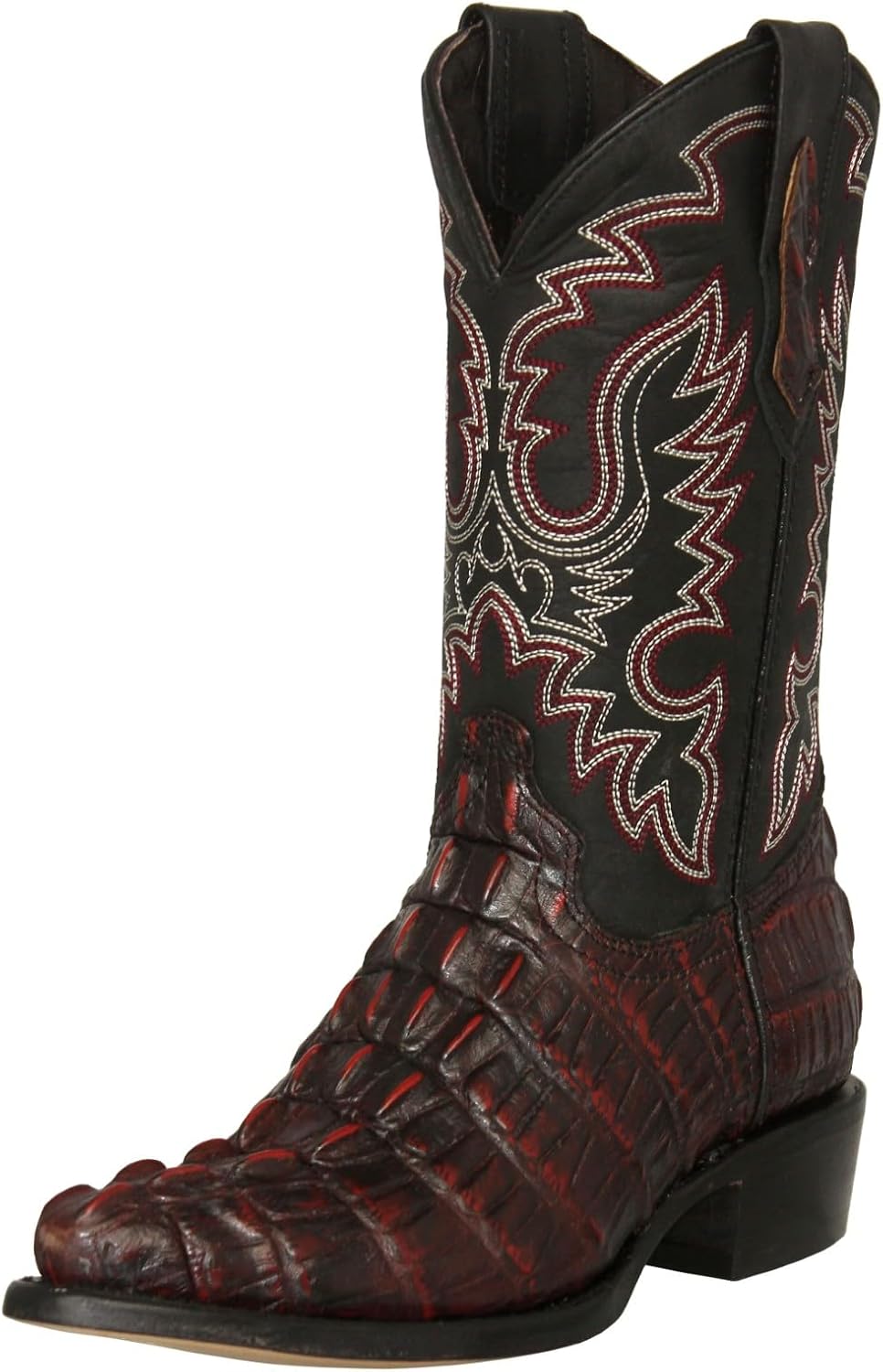 Мужские ковбойские сапоги Texas Legacy черного цвета с вишневым оттенком, из кожи с принтом под хвост аллигатора, модель J Toe
Мужские ковбойские сапоги Texas Legacy черного цвета с вишневым оттенком, из кожи с принтом под хвост аллигатора, модель J Toe