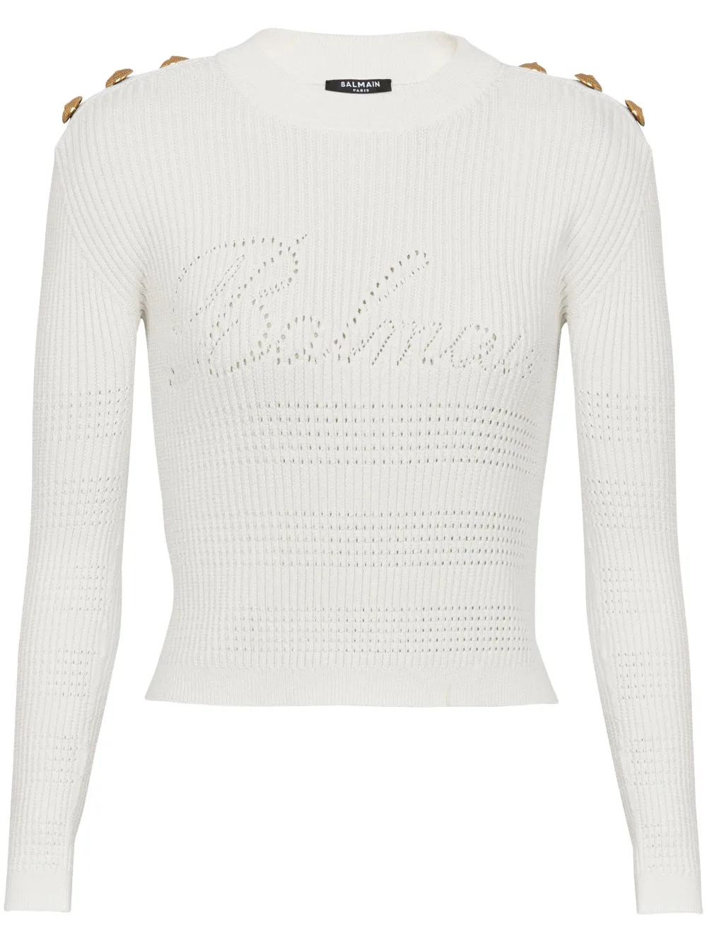 Джемпер 6-Button в рубчик BALMAIN, белый
Джемпер 6-Button в рубчик BALMAIN, белый