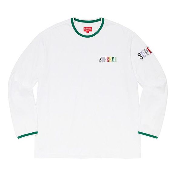Топ Supreme Multi Color Logo L/S Top 'White Green' SUP-FW20-276, белый
Топ Supreme Multi Color Logo L/S Top 'White Green' SUP-FW20-276, белый