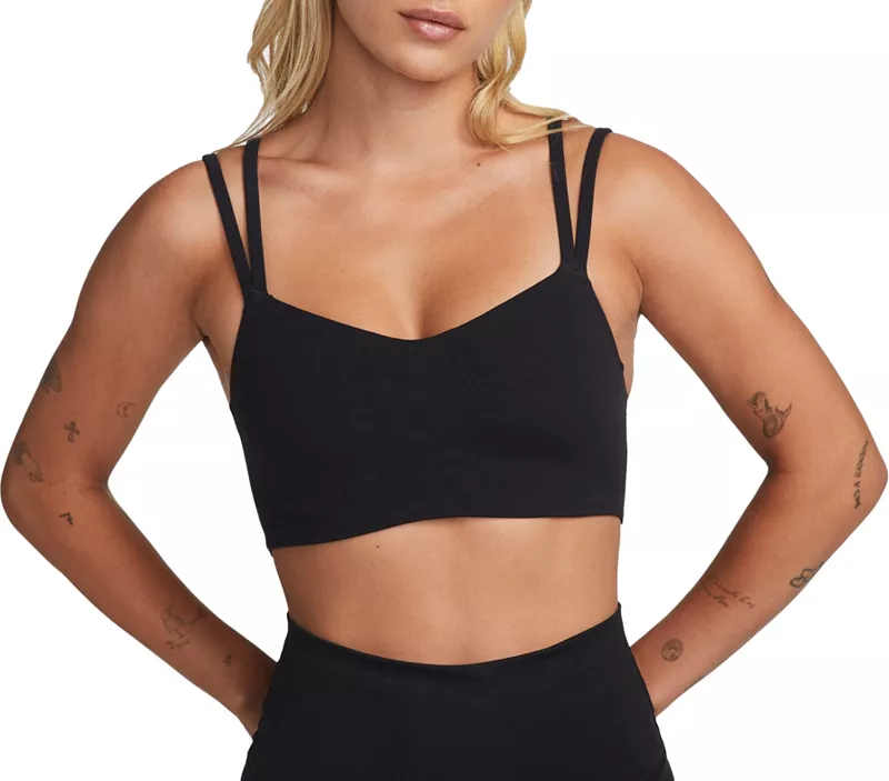 Женский спортивный бюстгальтер с мягкой подкладкой и ремешками Nike Zenvy, черный
Женский спортивный бюстгальтер с мягкой подкладкой и ремешками Nike Zenvy, черный