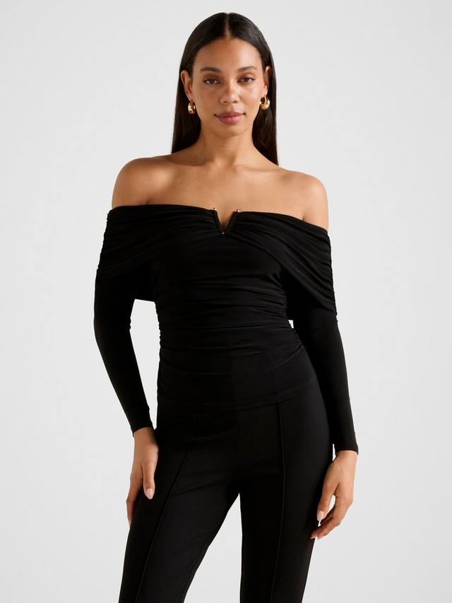 Топ с вырезом Bardot от Keely Hardware Forever New, Black
Топ с вырезом Bardot от Keely Hardware Forever New, Black