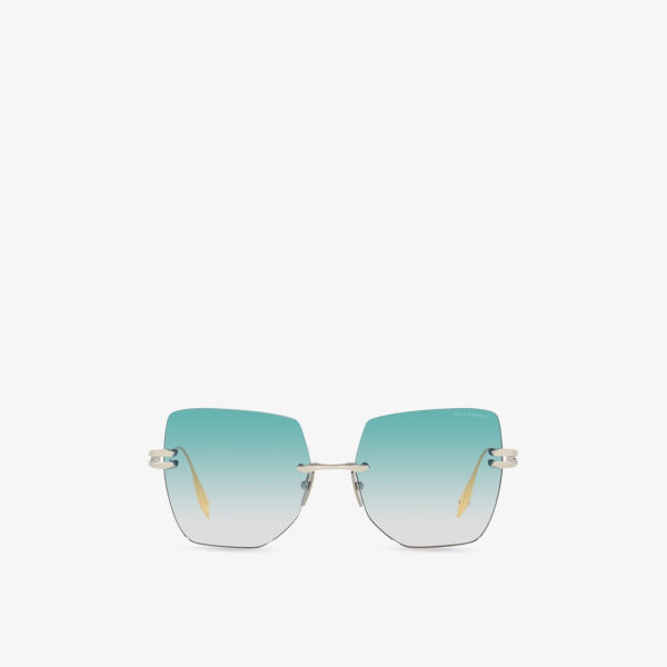 Солнцезащитные очки Dita с асимметричной металлической оправой, серебряный
Солнцезащитные очки Dita с асимметричной металлической оправой, серебряный