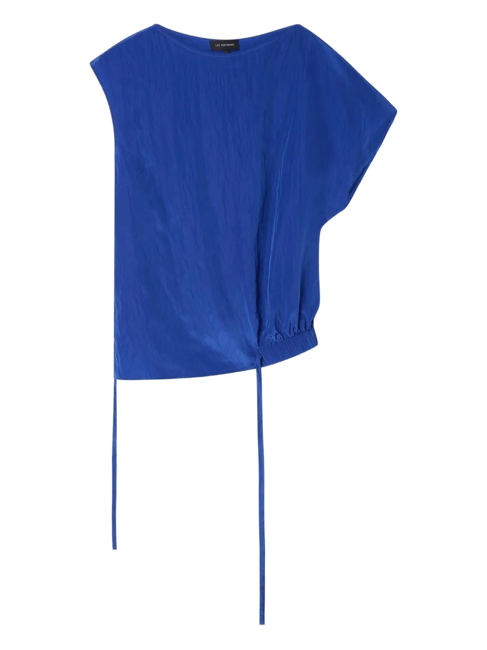 Асимметричная блузка с завязками Lee Mathews, синий
Асимметричная блузка с завязками Lee Mathews, синий