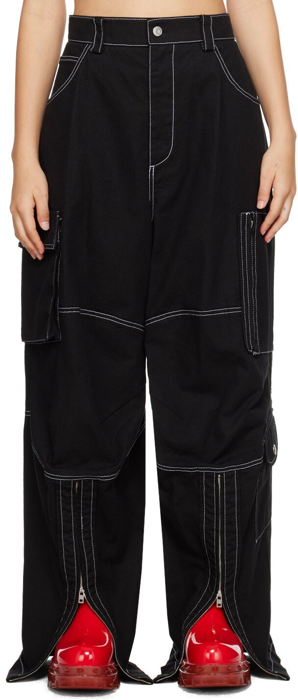 Черные джинсы с декоративной строчкой We11done
Черные джинсы с декоративной строчкой We11done