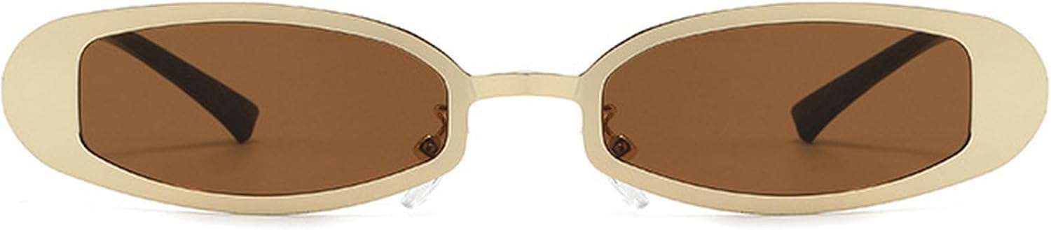 Ретро-солнцезащитные очки овальной формы для женщин в стиле 90-х, металлические солнцезащитные очки, модные прямоугольные солнцезащитные очки для мужчин, очки с защитой от УФ-излучения mincl, Gold Brown
Ретро-солнцезащитные очки овальной формы для женщин в стиле 90-х, металлические солнцезащитные очки, модные прямоугольные солнцезащитные очки для мужчин, очки с защитой от УФ-излучения mincl, Gold Brown