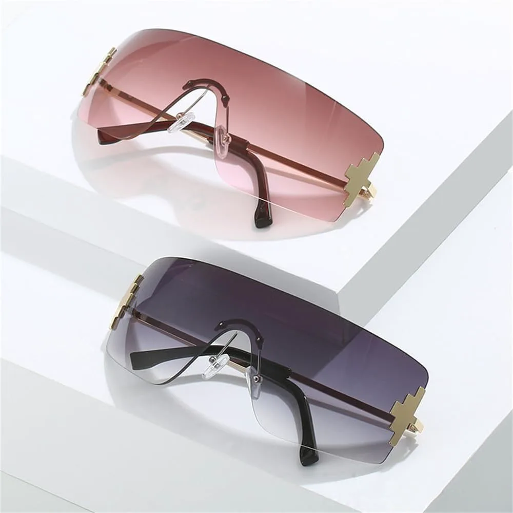 Мужские солнцезащитные очки без оправы в стиле ретро с градиентной металлической оправой, женские очки в стиле хип-хоп, цельные очки без оправы HDUBFY, 2
Мужские солнцезащитные очки без оправы в стиле ретро с градиентной металлической оправой, женские очки в стиле хип-хоп, цельные очки без оправы HDUBFY, 2