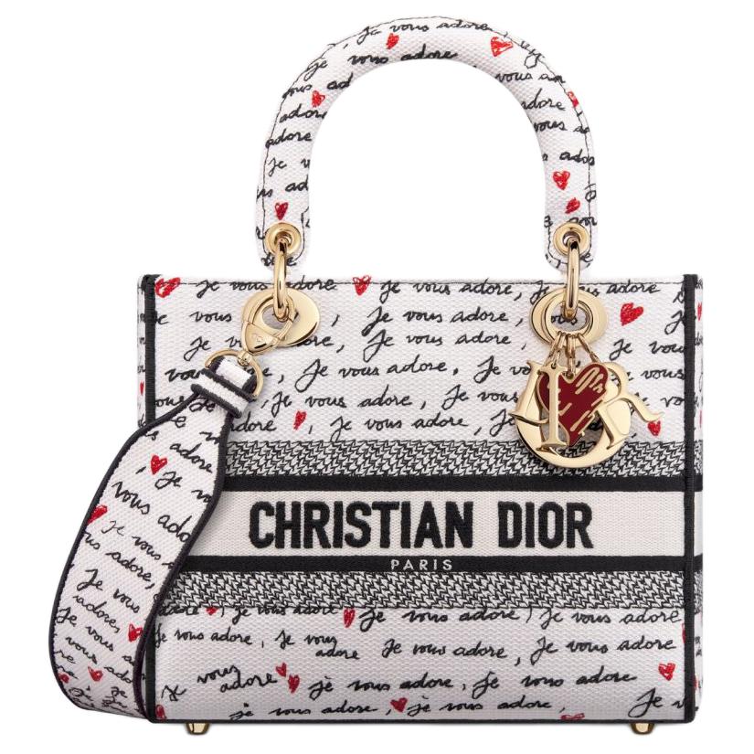 Сумка-шоппер Lady D Lite с вышивкой, средний размер, женская, бело-черная DIOR
Сумка-шоппер Lady D Lite с вышивкой, средний размер, женская, бело-черная DIOR