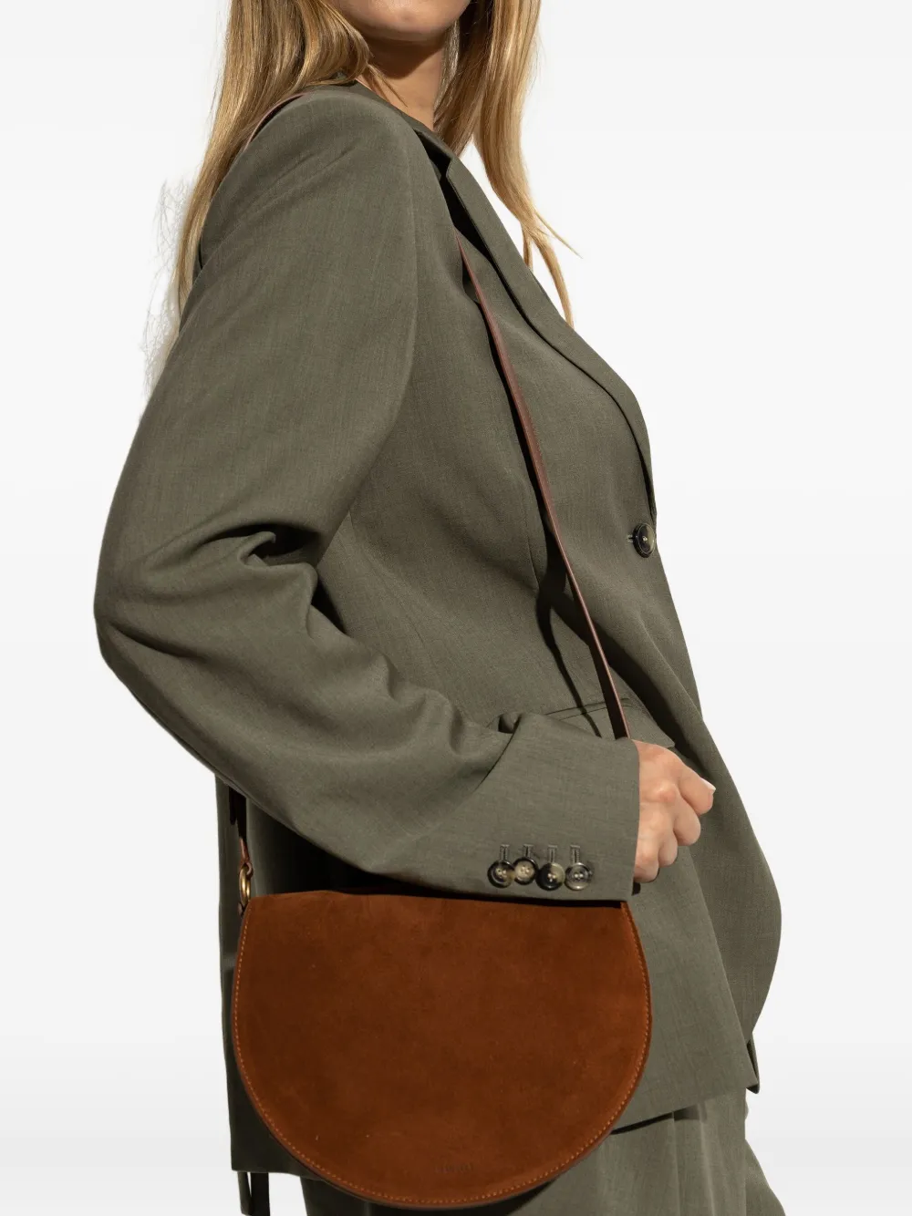 Закругленная сумка через плечо Wandler, коричневый
Закругленная сумка через плечо Wandler, коричневый